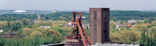 Nördliches Ruhrgebiet von der Zeche Zollverein aus