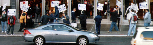 Gewerkschafter in San Francisco, CA