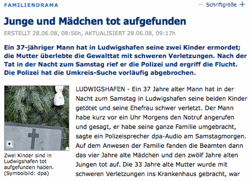Zwei Kinder sind in Ludwigshafen tot aufgefunden haben. (Symbolbild: dpa)