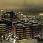 Oslo bei Nacht, vom Stratos aus betrachtet. (Foto: Lukas Heinser)