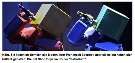 Köln. Sie haben so ziemlich alle Moden ihrer Pionierzeit überlebt, aber sie selbst haben sich brillant gehalten: Die Pet Shop Boys im Kölner "Palladium".