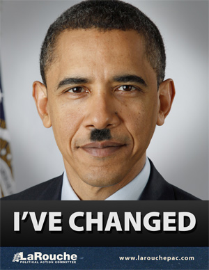 I've changed - Barack Obama mit Hitler-Bärtchen
