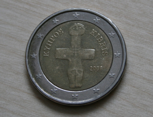 2-Euro-Münze mit Motiv "Idol von Pornos"