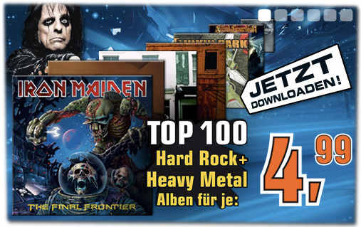 Top 100 Hard Rock + Heavy Metal Alben für je 4,99 Euro